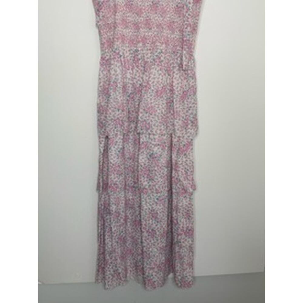 Love Shack Fancy Caressa Maxi Dress Candy Heart Pink Floral Womens New Large - Picture 4 of 16